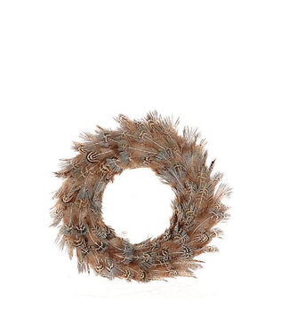 4A Couronne de plumes d'oiseaux naturelles | Diamètre 20 centimètres | Par pièce