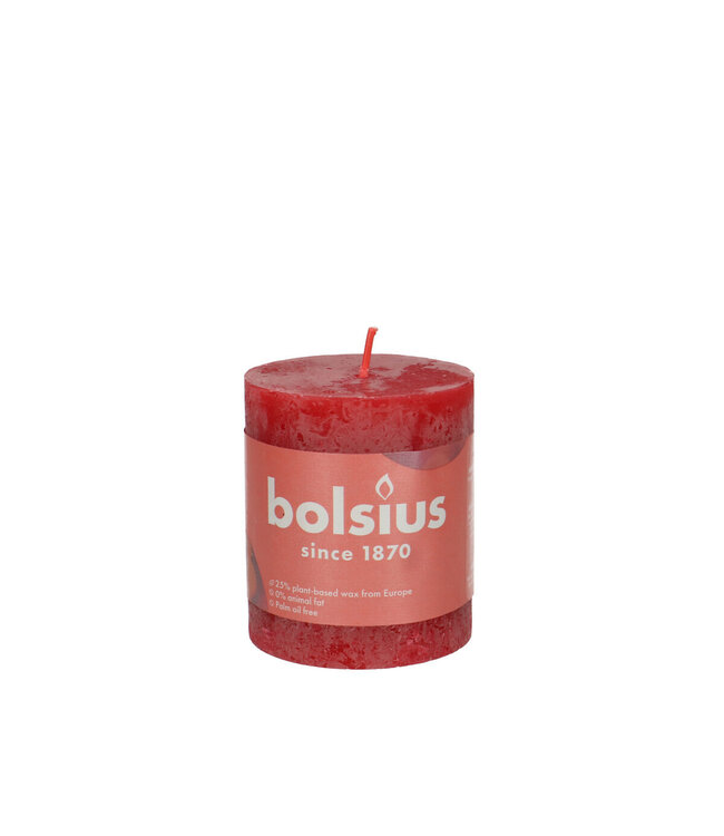 Kaars Stomp d07*08cm rustiek ( x 4 )