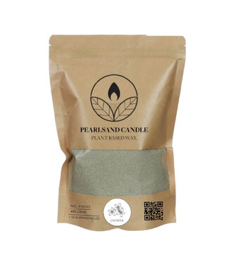 4A Kaars Pearlsand 400gr+4lont Jasmine ( x 1 )