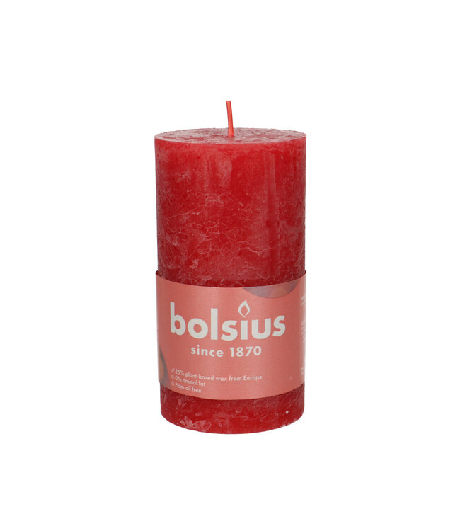 Kaars Stomp d07*13cm rustiek ( x 4 )