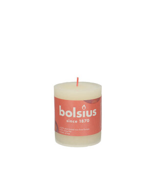 4A Kaars Stomp d07*08cm rustiek | Per 4 stuks