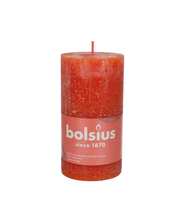 Kaars Stomp d07*13cm rustiek ( x 4 )