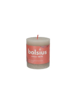 4A Kaars Stomp d07*08cm rustiek ( x 4 )