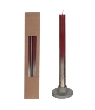 4A Red candle gold spray | Diameter 2.1 centimetres | Length 25 centimetres | Per 2 pieces