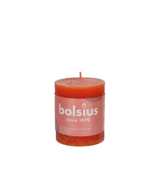 Kaars Stomp d07*08cm rustiek ( x 4 )
