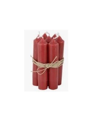 4A Bougie rouge | Diamètre 11 centimètres | 7 bougies par lot | Par 6 lots