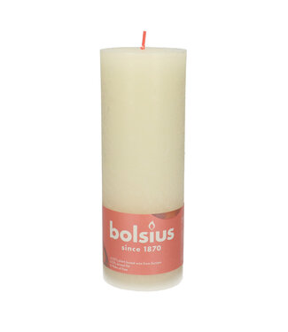 4A Bougie rustique crème | Diamètre 7 centimètres | Hauteur 19 centimètres | Par 4 pièces