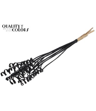 QC Cane Spring on stem Covered Black | Per 50 stuks