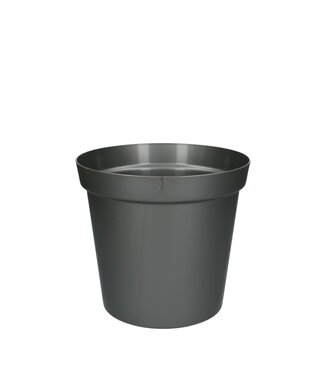 4A Pot de fleurs en plastique gris | Diamètre 19 centimètres | Hauteur 17 centimètres | À l'unité