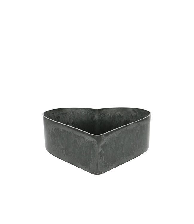 Grey melamine heart | Size 26 x 24 x 7.5 centimetres | Available to order in sets of 10