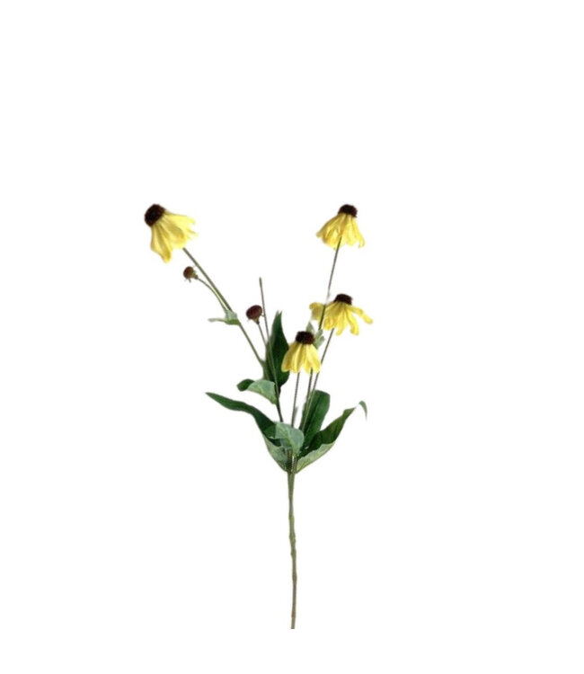 Yellow Coneflower artificial flower | Echinacea Purpurea artificial flowers | Length 65 centimetres | Available to order per 10 pieces