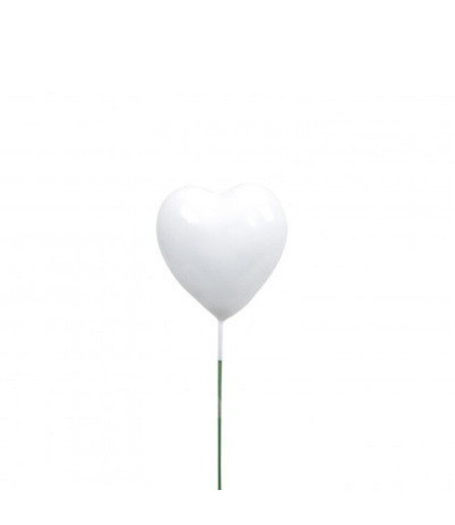 Natural white heart pick | Length 20 centimetres | Diameter 4 centimetres | Available to order per 24 pieces