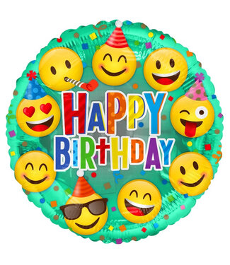 4A Party! Ballon Eco Happy Birthday 45cm ( x 10 )