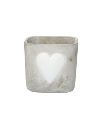 4A Natural white ceramic Together | Size 13 x 10.5 centimetres | Per 8 pieces