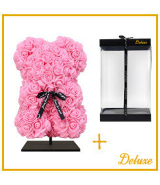 4A Bier aus rosa Schaumrosen | Höhe 25 cm inklusive Ständer | Pro Stück
