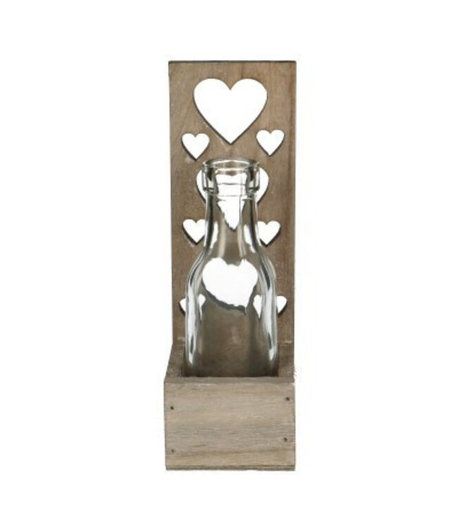 Moederdag Glas Hart 1fles d03/5*16cm ( x 12 )