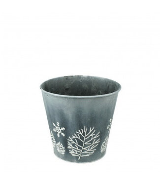 4A Zink Winter pot d12.5*12.5cm ( x 10 )