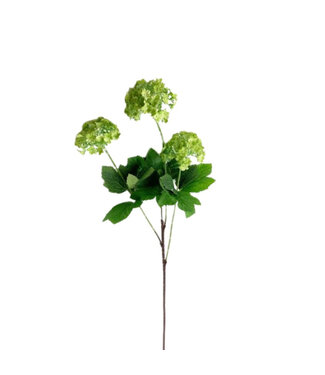 4A Green Gelderland Rose or Snowball artificial flower | Viburnum Opulus artificial flowers | Length 70 centimetres | Per 6 pieces