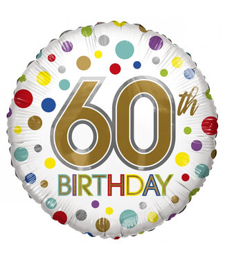 4A Party! Ballon Eco Birthday 60 45cm ( x 10 )