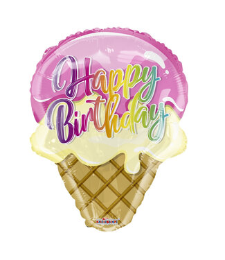 4A Party! Ballon Happy Birthday 45cm ( x 10 )