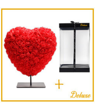 4A Moederdag Foam hart 25cm+standaard ( x 1 )