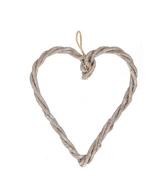 4A Moederdag Hanger hart twisted 25*25*2cm ( x 10 )
