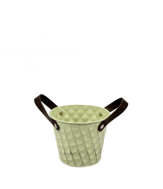 4A Zink Squared pot d12*10cm | Per 10 stuks