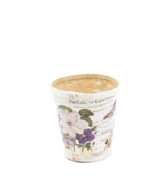 4A Hout Flower pot d17*15cm ( x 10 )