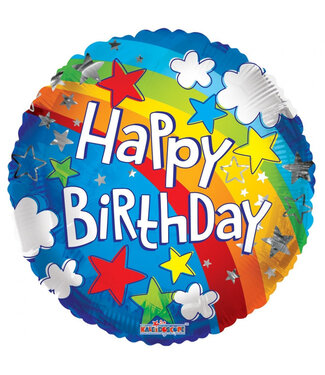 4A Party! Ballon Happy Birthday 45cm ( x 10 )