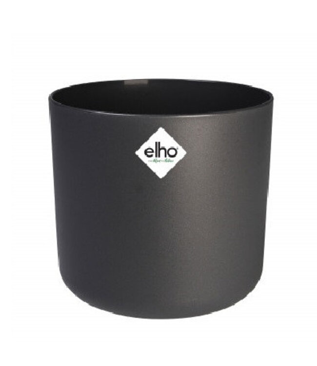 Pot de fleurs en plastique gris Soft | Diamètre 25 centimètres | Hauteur 23 centimètres | Disponible par lot de 4 pièces