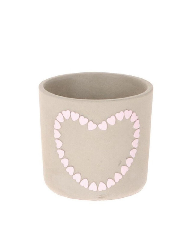 Light pink ceramic Amour | Size 14 x 12.5 centimetres | Available to order in sets of 6