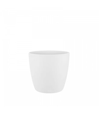 4A Pot de fleurs en plastique blanc Bruxelles | Diamètre 7 centimètres | Hauteur 6 centimètres | Par 12 pièces