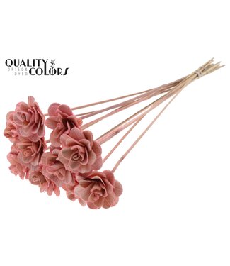 QC Beetal Rose 6cm on stem Light Pink | Per 50 stuks