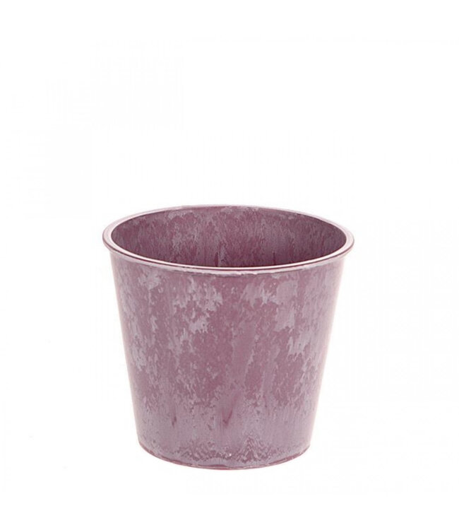 Pot de fleurs en mélamine plastique violet | Diamètre 13 centimètres | Hauteur 11,5 centimètres | Commande par 12 pièces