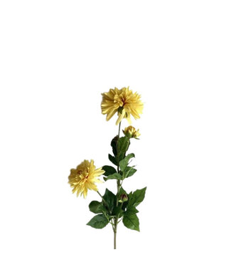 4A Yellow Dahlia artificial flower | Length 65 centimetres | Per 10 pieces
