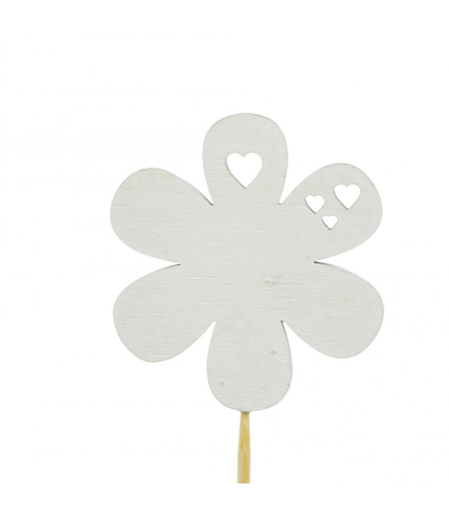 Natural white wooden flower stick | Length 20 centimetres | Diameter 7 centimetres | Available to order per 12 pieces