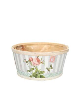 4A Pot de fleurs en bois rose Rose | Dimensions 22 x 11 centimètres | Par 10 pièces