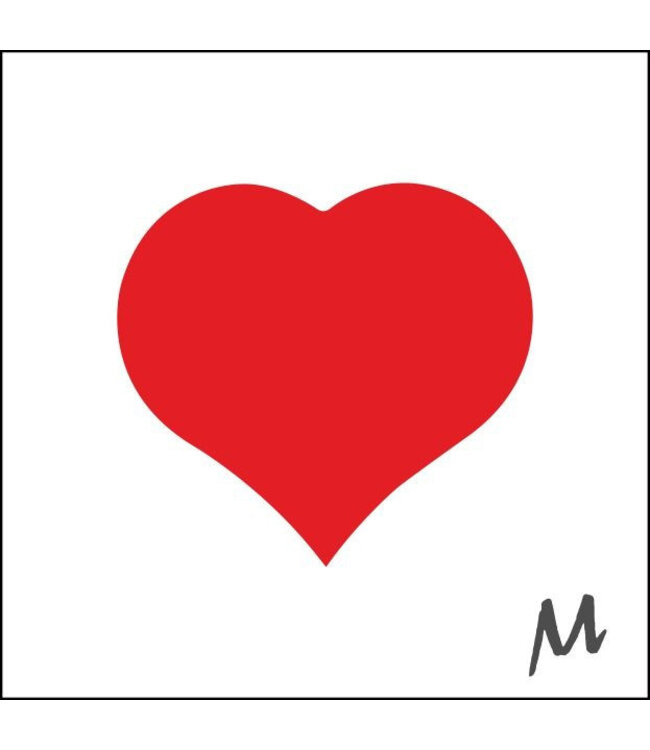 Liefde Sticker 40mm x500 Hart ( x 1 )