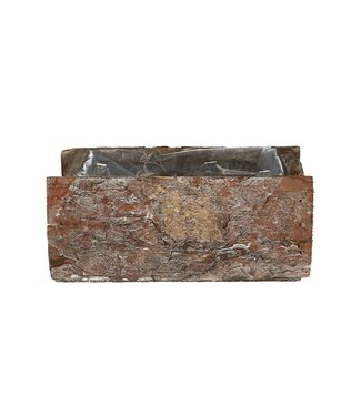 4A Pot de fleurs en bois de bouleau naturel | Dimensions 20 x 11 x 9 centimètres | Par 4 pièces