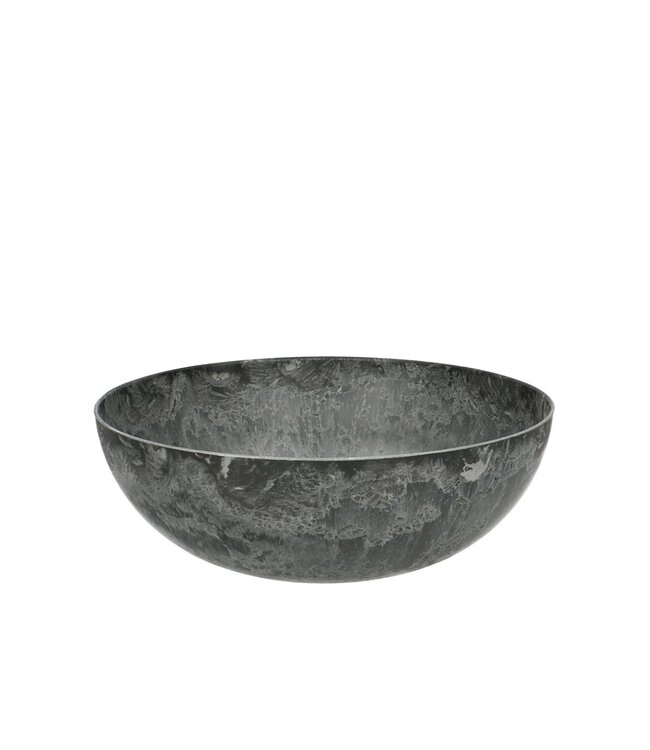 Grey plastic melamine bowl plate | Diameter 25 centimetres | Height 9 centimetres | Available to order in sets of 12