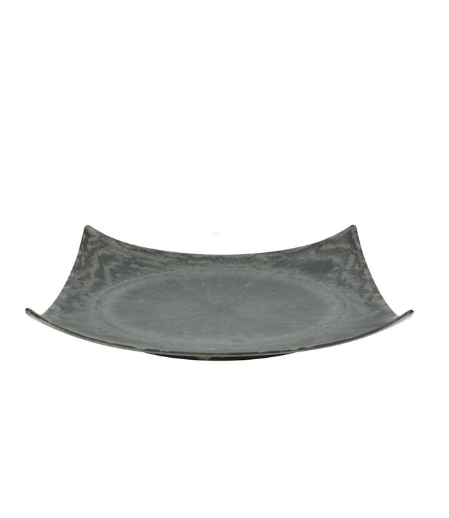 Assiette en mélamine plastique gris | Diamètre 28 centimètres | Hauteur 5 centimètres | Commande par 12 pièces