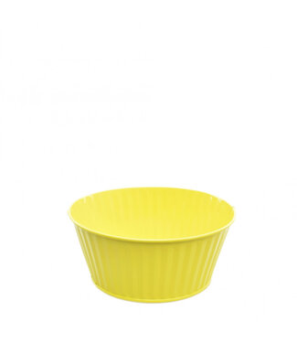 4A Pot de fleurs en zinc jaune Ferre | Dimensions 17 x 7,5 centimètres | Par 10 pièces
