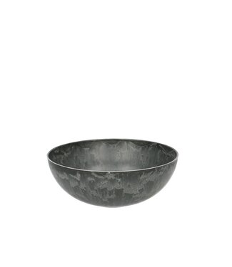 4A Assiette en mélamine plastique gris | Diamètre 20 centimètres | Hauteur 7,5 centimètres | Par 12 pièces