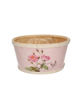 4A Hout Roses bak d22*11cm ( x 10 )