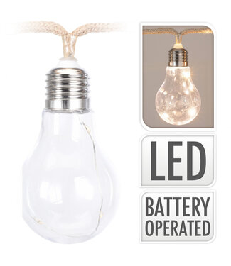 4A Guirlande décorative LED naturelle blanche | Dimensions 13 x 12 x 21 centimètres | Par pièce