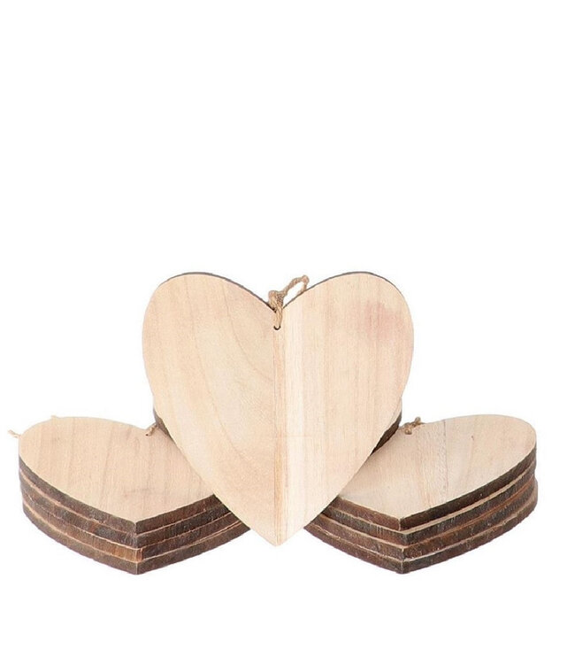 Liefde Deco hanger hart 15cm x10 ( x 1 )
