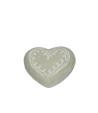 4A Grey ceramic heart | Size 12 x 10 x 6.5 centimetres | Per piece
