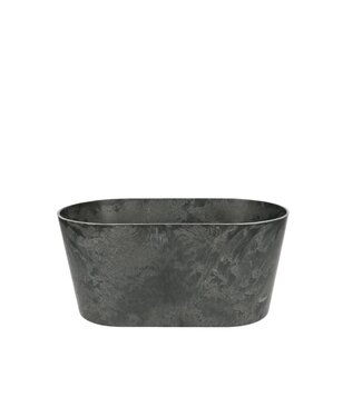 4A Bac à fleurs en plastique gris mélamine | Dimensions 24 x 13 x 11 centimètres | Par 12 pièces