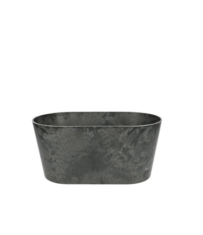Bac à fleurs en mélamine plastique gris | Dimensions 24 x 13 x 11 centimètres | Commande par 12 pièces