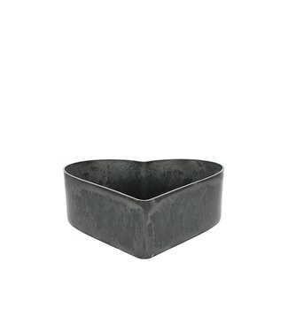4A Cœur en mélamine gris | Dimensions 26 x 24 x 7,5 centimètres | Par 10 pièces